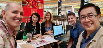  Kelly & Joel meeting with Jake, and Drs. Niran and Penninah (by Kelly) about Koala Love outreach(s)  